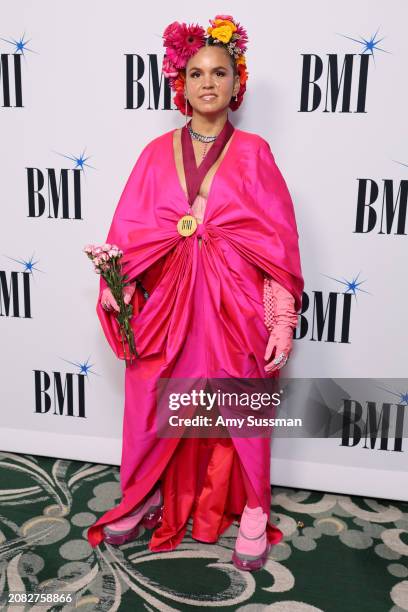 Li Saumet of Bomba Estéreo attends the BMI Latin Awards 2024 at Beverly Wilshire, A Four Seasons Hotel on March 13, 2024 in Beverly Hills, California.