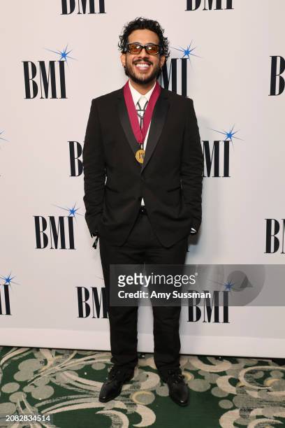 La Paciencia attends the BMI Latin Awards 2024 at Beverly Wilshire, A Four Seasons Hotel on March 13, 2024 in Beverly Hills, California.