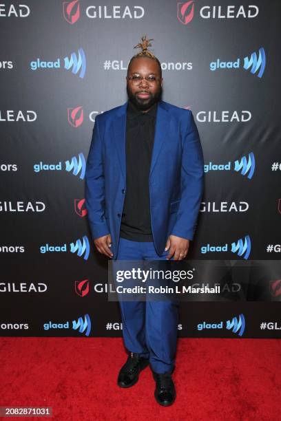 DaShawn Usher attends GLAAD's Communities of Color And Media Team's GLAAD Honors 2024 at El Rey Theatre on March 13, 2024 in Los Angeles, California.