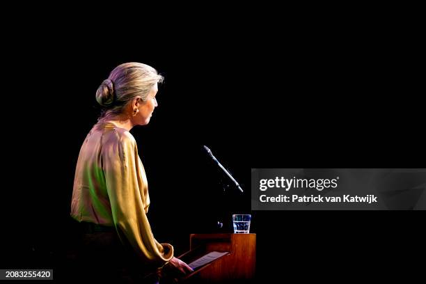 Queen Máxima attends the National Circular Economy Conference in De Vasim on March 14, 2024 in Nijmegen, Netherlands. The conference is organized by...