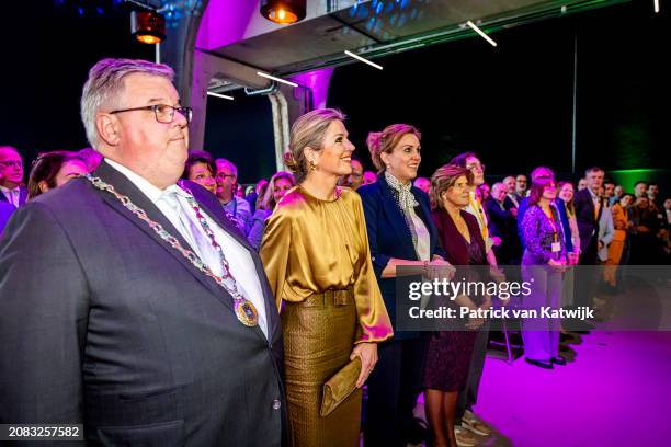 Queen Máxima attends the National Circular Economy Conference in De Vasim on March 14, 2024 in Nijmegen, Netherlands. The conference is organized by...