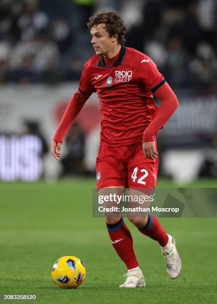 Giorgio Scalvini of Atalanta during the Serie A TIM match between Juventus and Atalanta BC - Serie A TIM at Allianz Stadium on March 10, 2024 in...