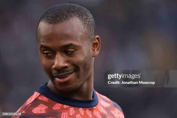 Tiago Djalo of Juventus reacts during the warm up prior to the Serie A TIM match between Juventus and Atalanta BC - Serie A TIM at Allianz Stadium on...