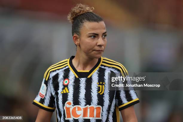 Arianna Caruso of Juventus looks on during the Women's Coppa Italia semi final 2nd leg match between Juventus FC and ACF Fiorentina at Stadio...