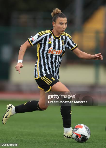 Arianna Caruso of Juventus during the Women's Coppa Italia semi final 2nd leg match between Juventus FC and ACF Fiorentina at Stadio Vittorio Pozzo...