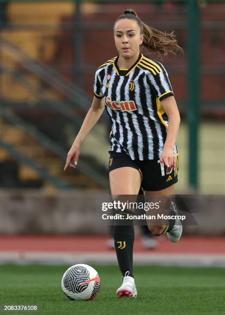 Julia Grosso of Juventus during the Women's Coppa Italia semi final 2nd leg match between Juventus FC and ACF Fiorentina at Stadio Vittorio Pozzo on...