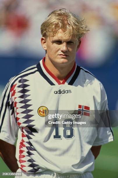Norway player Alfie-Inge Haaland pictured during the 1994 FIFA World Cup match against Italy on June 23rd, 1994 in