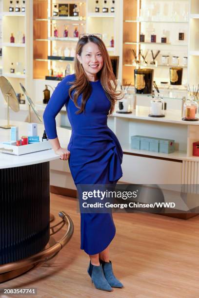 Bluemercury CEO, Maly Bernstein is photographed for WWD on February 26, 2024 in Bronxville, New York.