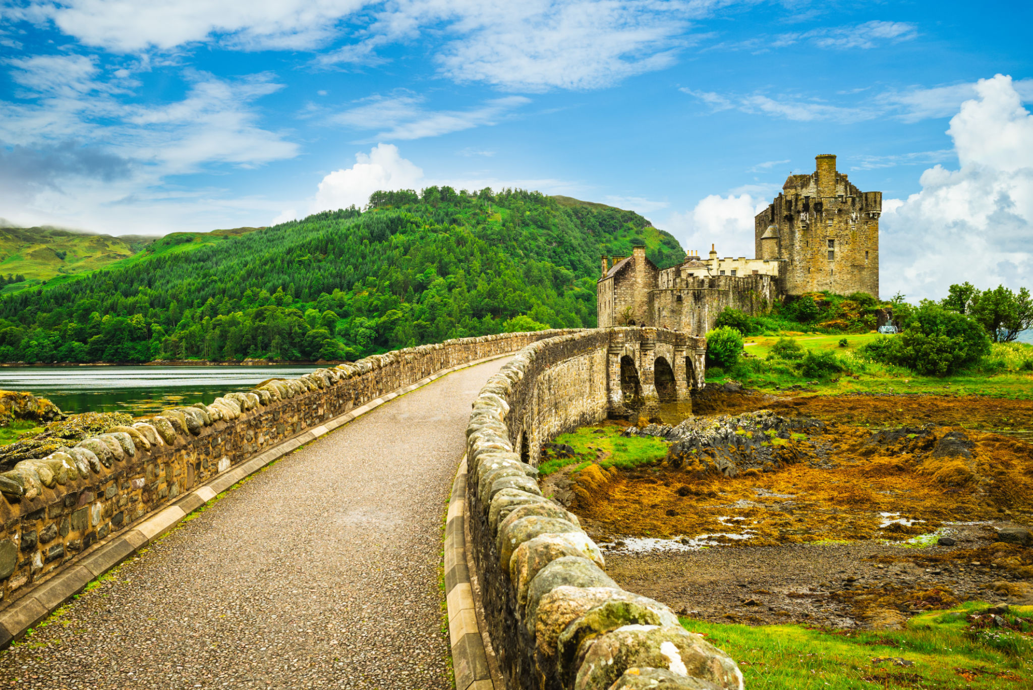 Eilean Donan Castle at western Highlands of Scotland Eilean Donan Castle at western Highlands of Scotland