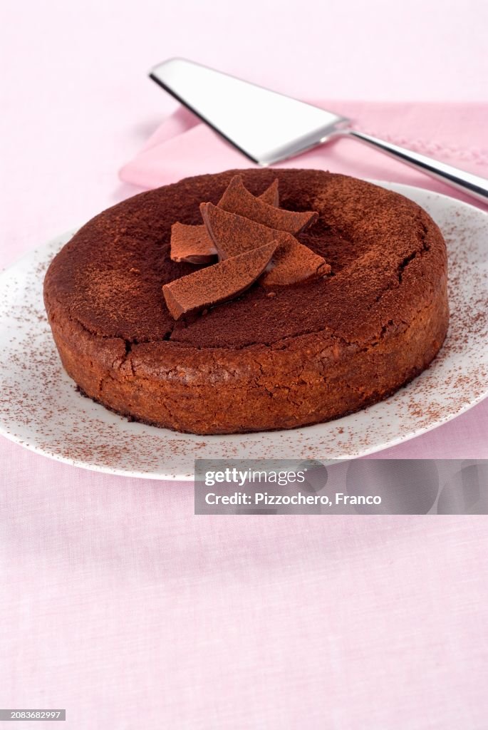 Torta Caprese (almond chocolate cake from Capri, Italy)