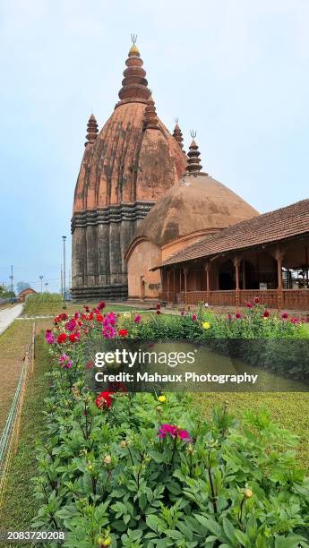 the shiva dol temple in sibsagar, assam, india. - assam stock pictures, royalty-free photos & images