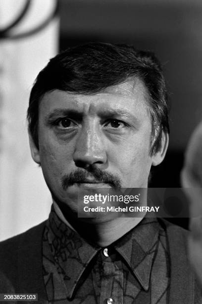 Maurice Auzel tourne un film en 1973, News Photo