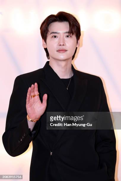 South Korean actor Lee Jong-Suk is seen at the BULGARI Studio opening party at Walkerhill Hotel on March 14, 2024 in Seoul, South Korea.
