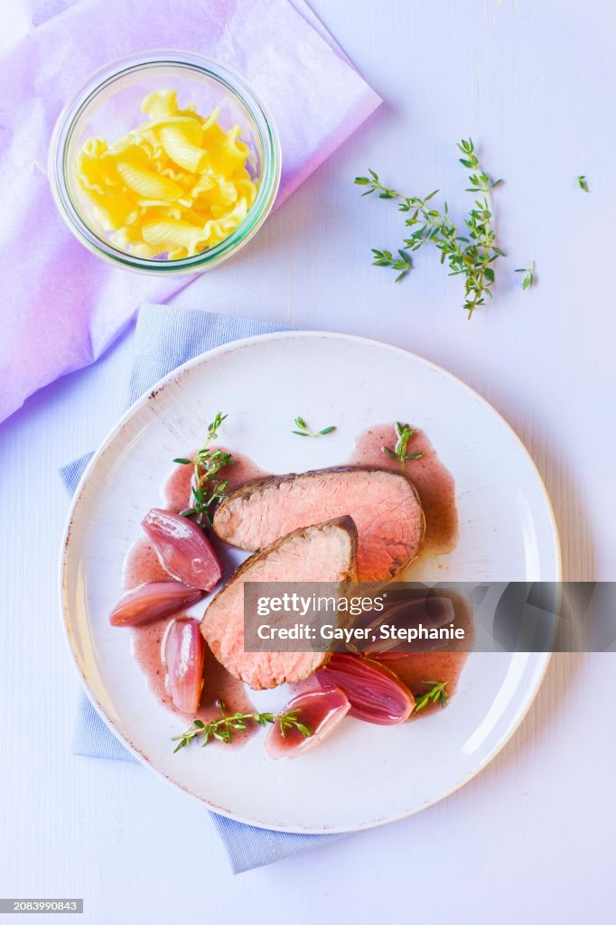 Beef fillet in port wine sauce