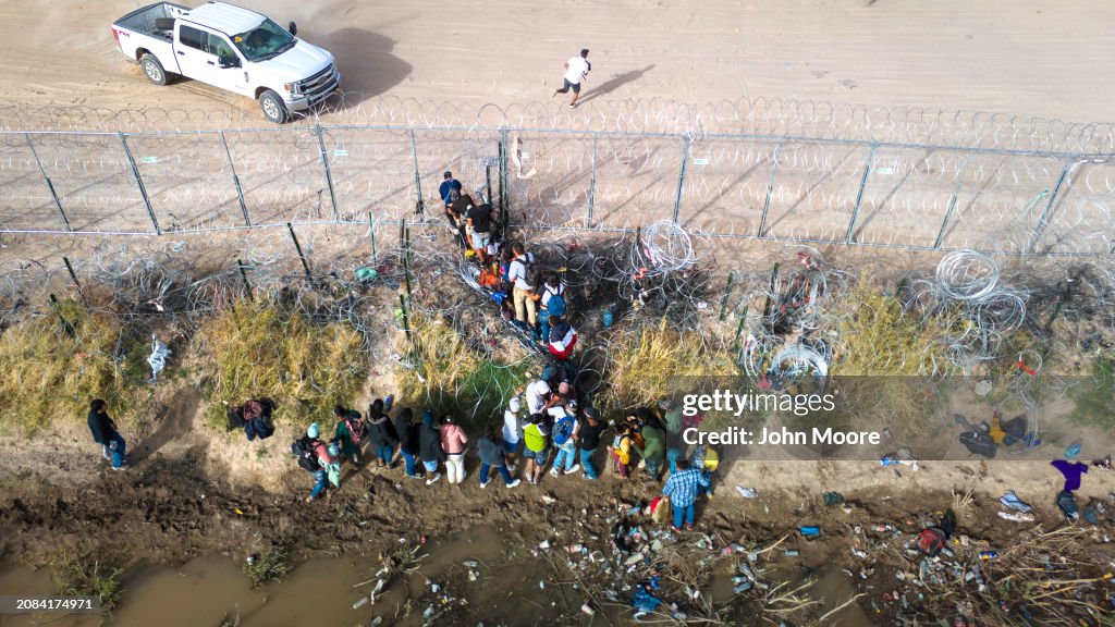 Panoramic View Of The Borderlands: Southwestern U.S. And Mexico