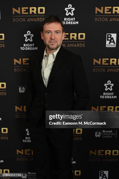 David Nicholls pictured tonight at inaugural Nero Book Awards ceremony at HERE at Outernet, London on March 14, 2024 in London, England.