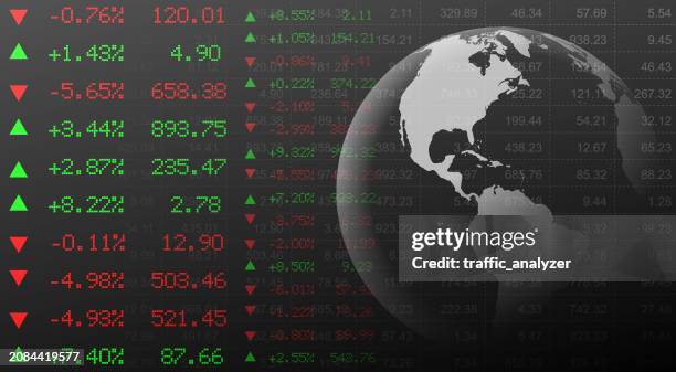 finance background - world map - mexico stock exchange stock illustrations