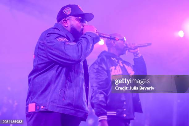 Big Boi of Outkast and Sleepy Brown perform at Stubbs BBQ for the Freaknik: The Wildest Party Never Told SXSW showcase hosted by Jermaine Dupri and...