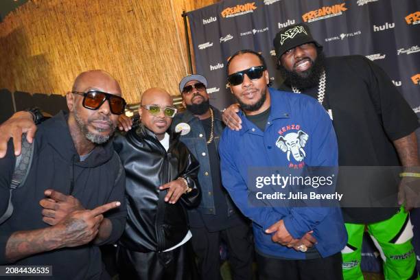 Sleepy Brown, Jermaine Dupri, Big Boi of OutKast, Kawan Prather, and Trae tha Truth at Stubbs BBQ for the Freaknik: The Wildest Party Never Told SXSW...