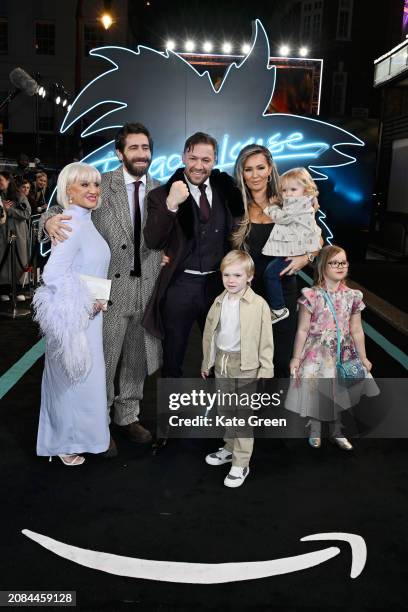 Margaret McGregor, Jake Gyllenhaal, Conor McGregor, Dee Devlin and children Conor McGregor Jr, Rian McGregor and Croia McGregor attend a special...