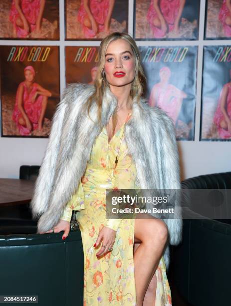 Laura Whitmore attends the RIXO GOLD launch party at Toklas on March 14, 2024 in London, England.
