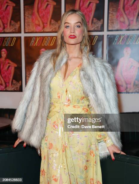 Attends the RIXO GOLD launch party at Toklas on March 14, 2024 in London, England.