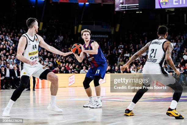 Rokas Jokubaitis of Fc Barcelona in action during the Turkish Airlines EuroLeague, match played between FC Barcelona and Partizan Mozzart Bet...