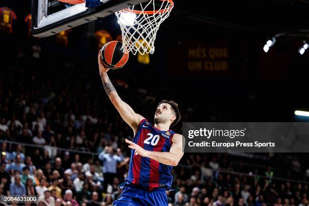 Nico Laprovittola of Fc Barcelona in action during the Turkish Airlines EuroLeague, match played between FC Barcelona and Partizan Mozzart Bet...