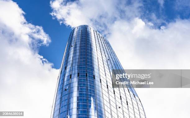 one blackfriars residential building in london - bankside stock pictures, royalty-free photos & images