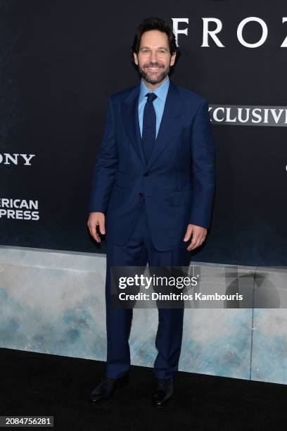 Paul Rudd attends the premiere of "Ghostbusters: Frozen Empire" at AMC Lincoln Square Theater on March 14, 2024 in New York City.