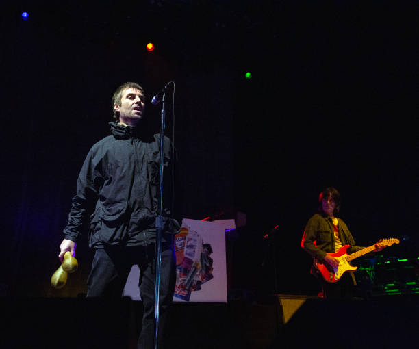 GBR: Liam Gallagher And John Squire Perform At The Halls Wolverhampton