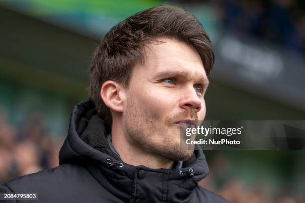 Danny Rohl, the manager of Sheffield Wednesday, is seen before the Sky Bet Championship match between Ipswich Town and Sheffield Wednesday at Portman...