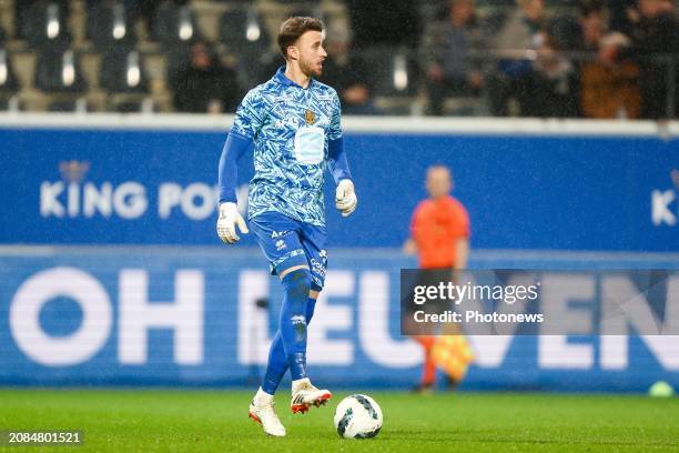 Coucke Gaetan goalkeeper of KV Mechelen during the Jupiler Pro League match between OH Leuven and KV Mechelen at the King Power at Den Dreef Stadion...