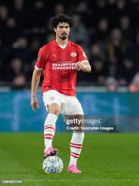 Andre Ramalho of PSV during the Dutch Eredivisie match between PSV v Fc Twente at the Philips Stadium on March 17, 2024 in Eindhoven Netherlands