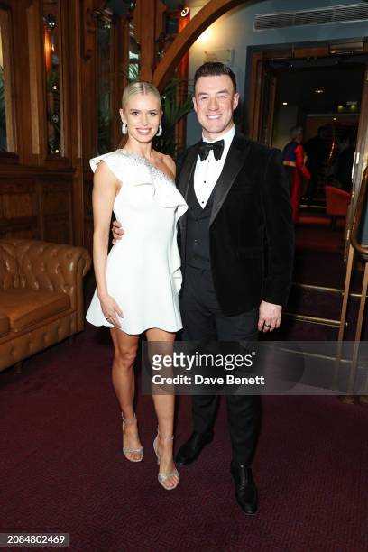 Nadiya Bychkova and Kai Widdrington attend the Ballet Icons Gala 2024 at The London Coliseum on March 17, 2024 in London, England.