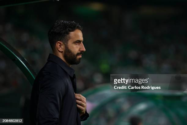 Ruben Amorim of Sporting CP during the Liga Portugal Betclic match between Sporting CP and Boavista FC at Estadio Jose Alvalade on March 17, 2024 in...