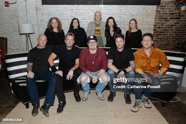 S Heather Graffagnino, Margaret Comeaux, John Hamlin, Leslie Fram and Donna Duncan, Mike Kroeger and Chad Kroeger of Nickelback, HARDY, and Daniel...