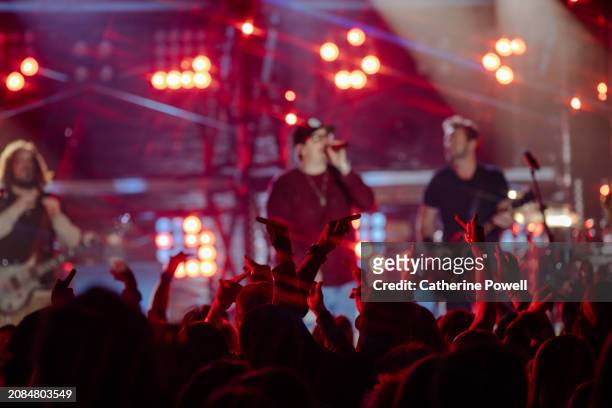 Crossroads: Nickelback & HARDY at Marathon Music Works on March 07, 2024 in Nashville, Tennessee.