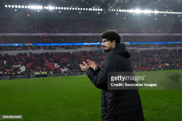 Andre Ramalho of PSV during the Dutch Eredivisie match between PSV v Fc Twente at the Philips Stadium on March 17, 2024 in Eindhoven Netherlands