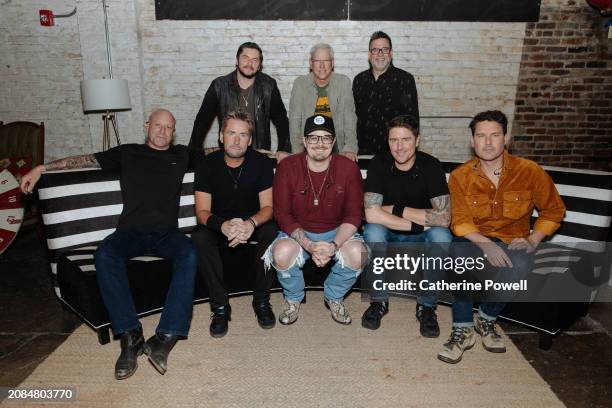 Chief Zaruk, John Hamlin and Troy "Tracker" Johnson, Mike Kroeger and Chad Kroeger of Nickelback, HARDY, and Daniel Adair and Ryan Peake of...