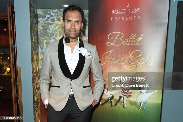 Jeetendr Sehdev attends the Ballet Icons Gala 2024 at The London Coliseum on March 17, 2024 in London, England.