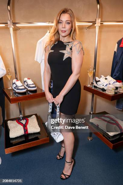 Becky Hill attends a special in-store cocktail event to celebrate the opening of Dsquared2's London flagship store on New Bond Street on March 14,...