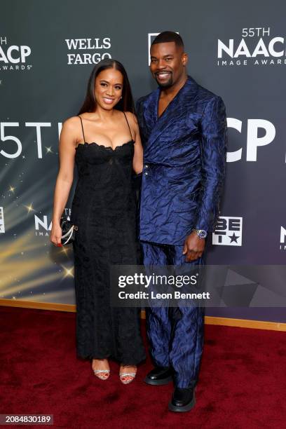 Felicia Joseph and Amin Joseph attend the NAACP Image Awards Dinner at Hollywood Palladium on March 14, 2024 in Los Angeles, California.