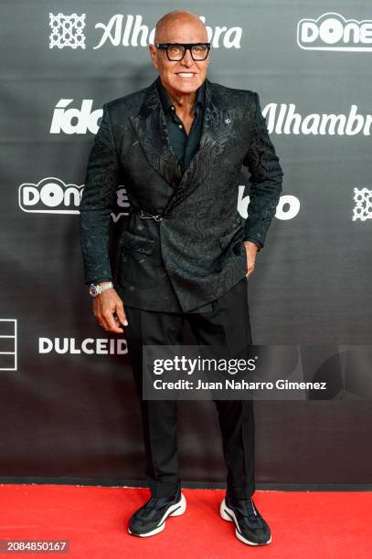 Kiko Matamoros attends the "Idolo" Awards 2024 at Gran Teatro Caixabank Príncipe Pío on March 14, 2024 in Madrid, Spain.