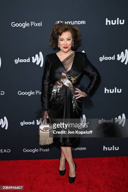 Jennifer Tilly attends the 35th annual GLAAD Media Awards at The Beverly Hilton on March 14, 2024 in Beverly Hills, California.