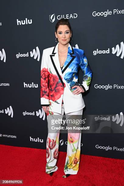 Chyler Leigh attends the 35th annual GLAAD Media Awards at The Beverly Hilton on March 14, 2024 in Beverly Hills, California.