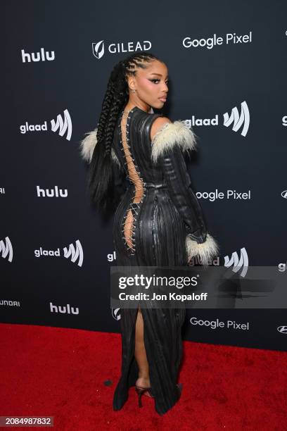 Chlöe attends the 35th annual GLAAD Media Awards at The Beverly Hilton on March 14, 2024 in Beverly Hills, California.