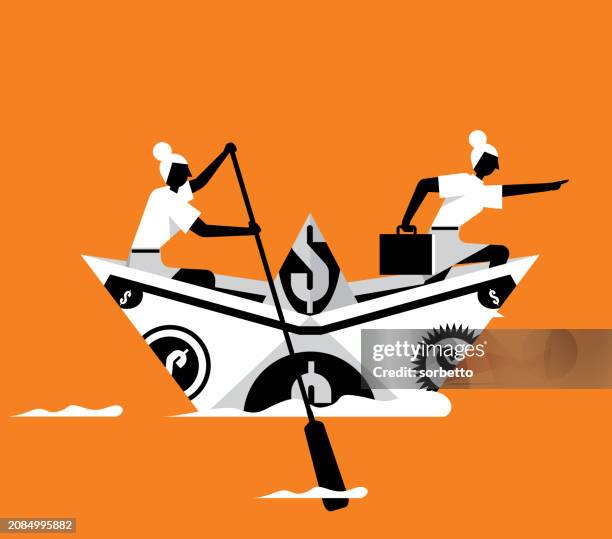 businesswoman - forecasting - high dive stock illustrations
