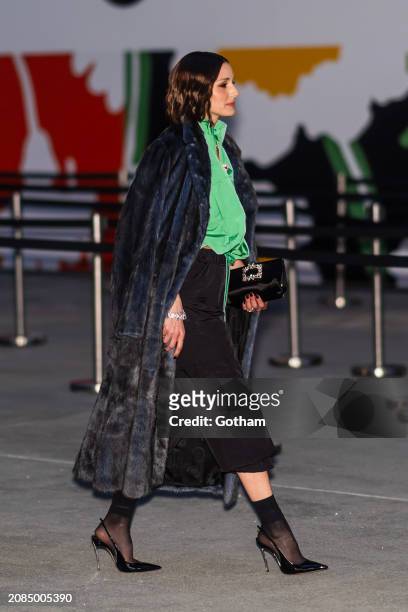 Olivia Palermo attends a Diane von Furstenberg for Target event at The Shed on March 14, 2024 in New York City.