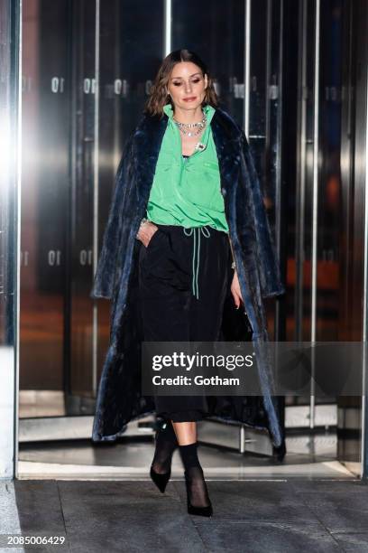 Olivia Palermo attends a Diane von Furstenberg for Target event at The Shed on March 14, 2024 in New York City.